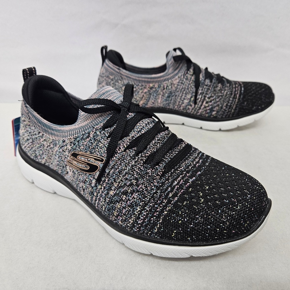 Skechers Summits Sweet Glow Casual Shoes 150281W Black Pink Womens Size‎ 6 Wide